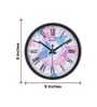 Black Round 8 Inches Plastic Table Clock