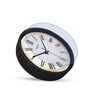 Black Round 8 Inches Plastic Table Clock