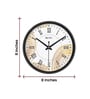Black Round 8 Inches Plastic Table Clock