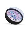 Black Round 8 Inches Plastic Table Clock