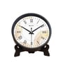 Black Round 8 Inches Plastic Table Clock
