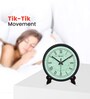 Black Round 8 Inches Plastic Table Clock