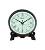 Black Round 8 Inches Plastic Table Clock