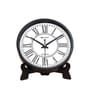 Black Round 8 Inches Plastic Table Clock