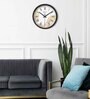 Black Round 8 Inches Plastic Table Clock