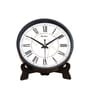 Black Round 8 Inches Plastic Table Clock