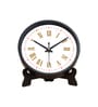 Black Round 8 Inches Plastic Table Clock