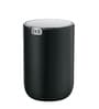 1.5 Litre Black Round Eko Mini Desk Trash Can With Swing-Top Lid