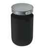 1.5 Litre Black Round Eko Mini Desk Trash Can With Swing-Top Lid