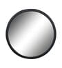 Black Round Metal Wall Hanging Mirror