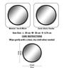 Black Round Metal Wall Hanging Mirror