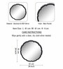 Black Round Metal Wall Hanging Mirror