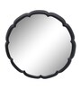Black Round Metal Wall Hanging Mirror