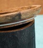Black Rustic Charm Mango Wood Canister