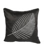 Black Satin Textured 16x16 inches Cushion Covers (1 Pc)
