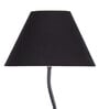 Fauci Black Cottan Fabric Shade Club Floor Lamp With Iron Base
