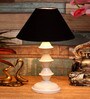 Black Shade Table Lamp With Metal Base