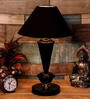 Black Shade Table Lamp With Metal Base