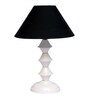 Black Shade Table Lamp With Metal Base