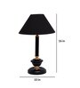 Black Shade Table Lamp With Metal Base