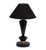 Black Shade Table Lamp With Metal Base