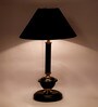 Black Shade Table Lamp With Metal Base