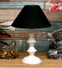 Black Shade Table Lamp With Metal Base