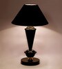 Black Shade Table Lamp With Metal Base
