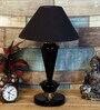 Black Shade Table Lamp With Metal Base