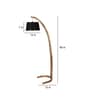 Black Shade Floor Lamp With Wood Base