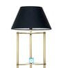 Black Shade Shelf Floor Lamp With Metal Base