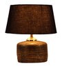 Black Shade Table Lamp With Antique Terracotta Base