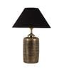 Black Shade Table Lamp With Antique Terracotta Base