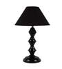 Black Shade Table Lamp With Black Base