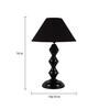 Black Shade Table Lamp With Black Base