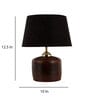 Black Shade Table Lamp With Brown Terracotta Base