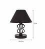 Black Shade Table Lamp With Iron Base