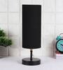 Charlotte Black Cottan Fabric Shade Table Lamp With Iron Base