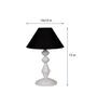 Black Shade Table Lamp With Metal Base