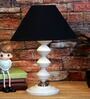 Black Shade Table Lamp With Metal Base