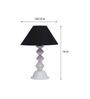 Black Shade Table Lamp With Metal Base