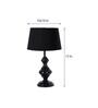 Black Shade Table Lamp With Metal Base