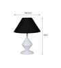 Black Shade Table Lamp With Metal Base