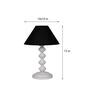 Black Shade Table Lamp With Metal Base