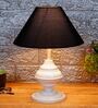 Black Shade Table Lamp With Metal Base