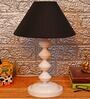 Black Shade Table Lamp With Metal Base