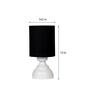 Black Shade Table Lamp With Metal Base