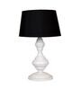Black Shade Table Lamp With Metal Base