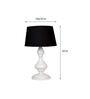 Black Shade Table Lamp With Metal Base