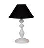 Black Shade Table Lamp With Metal Base